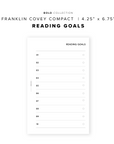 PR293 - Reading Goals - Printable Insert