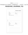 PR297 - Reading Journal V2 - Printable Insert