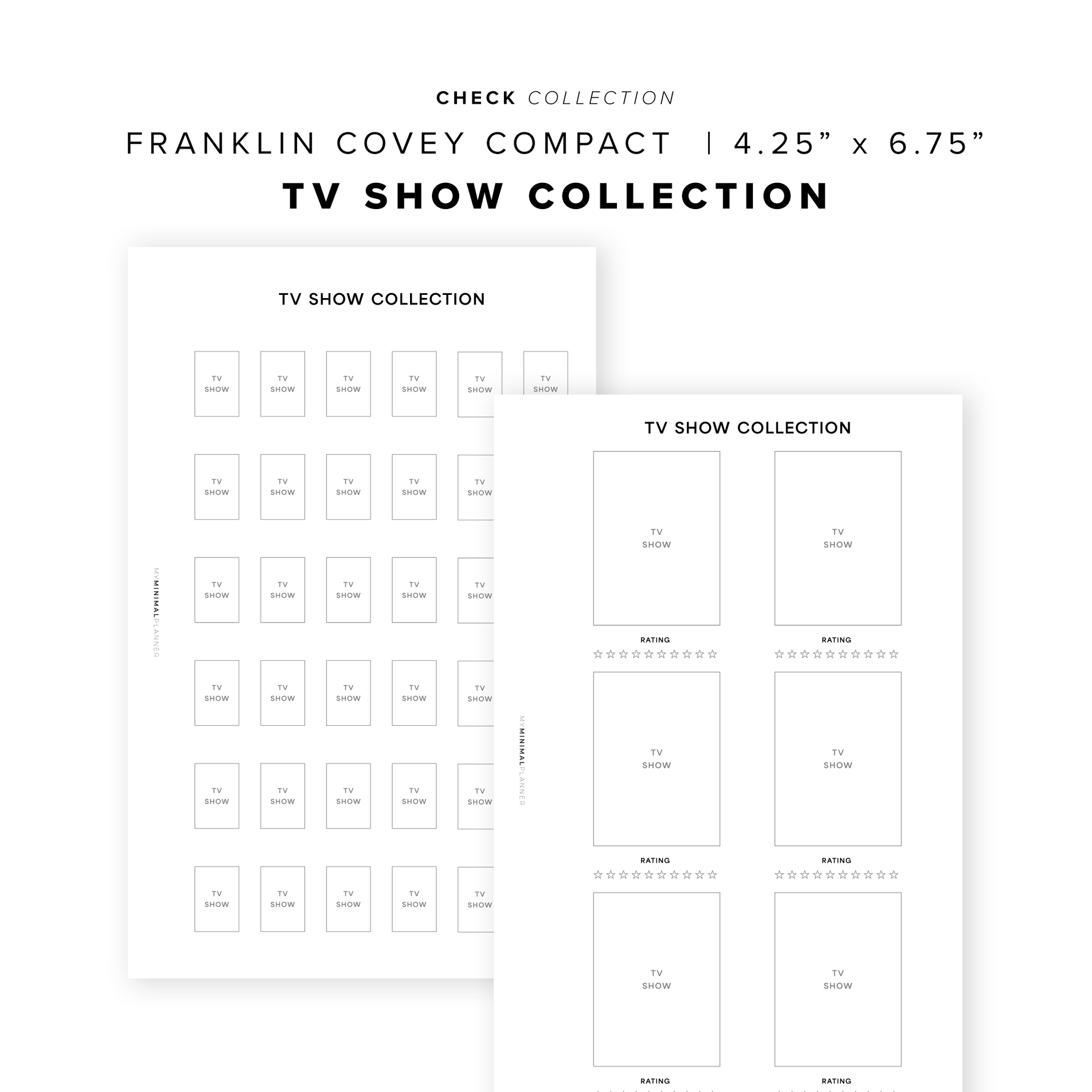 PR362 - TV Show Collection - Printable Insert