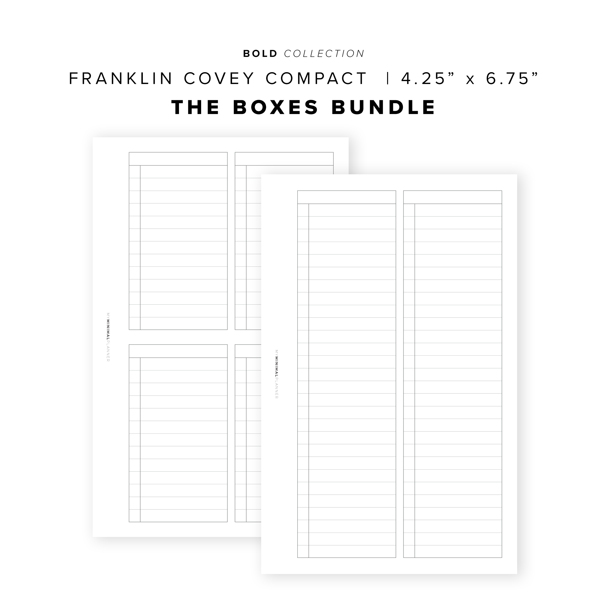 PR259 - The Boxes Duo - Printable Insert