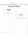 PR350 - To Buy Check - Printable Insert