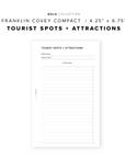 PR267 - Tourist Spots - Printable Insert