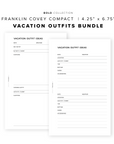 PR262 - Vacation Outfits Bundle - Printable Insert