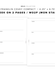 PR322 - Week on 2 Pages V3 (WO2P) - Printable Insert