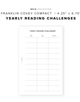 PR310 - Yearly Reading Challenges - Printable Insert