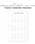 PR364 - Yearly Reading Tracker - Printable Insert