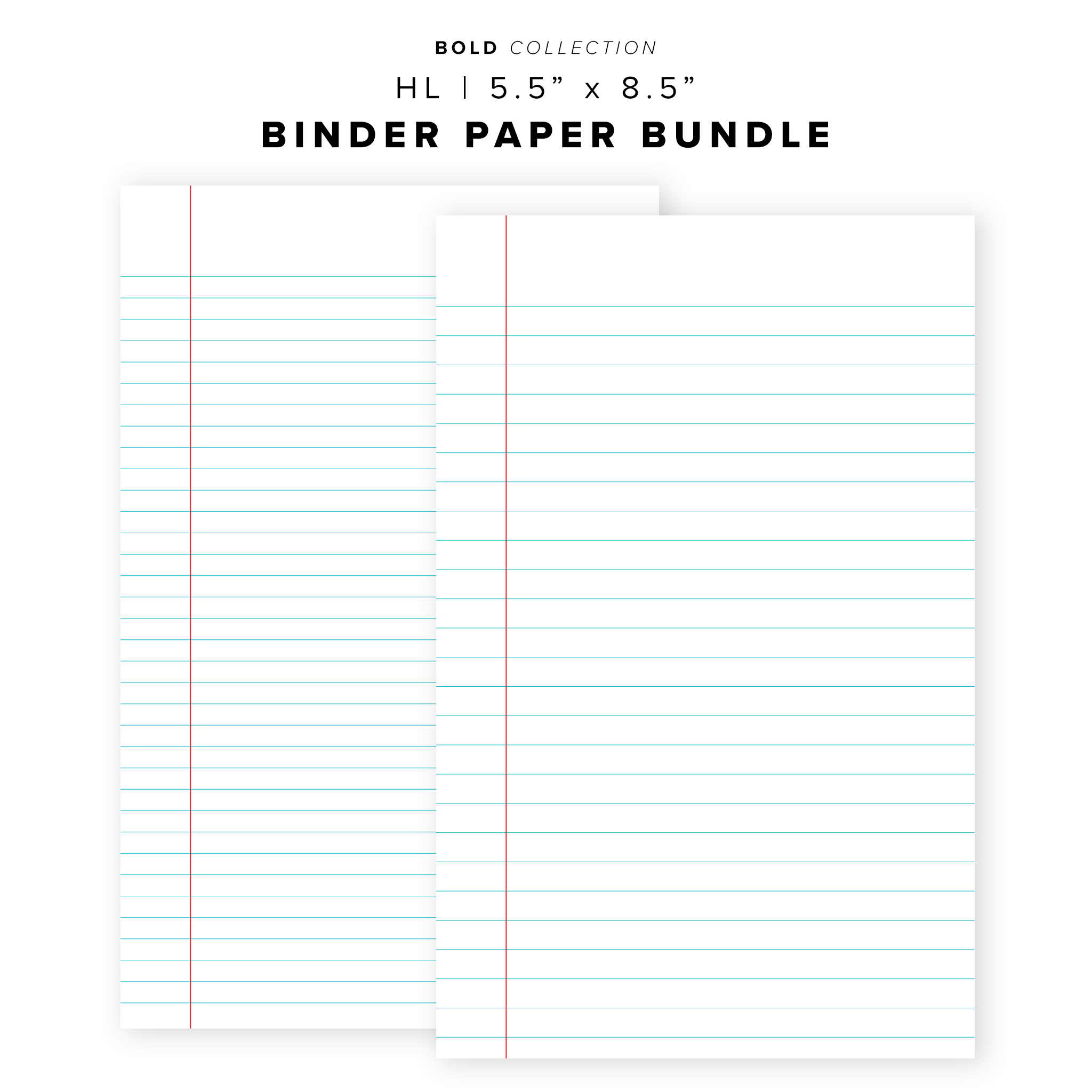 PR304 - Binder Paper Bundle - Printable Insert