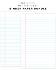 PR304 - Binder Paper Bundle - Printable Insert