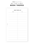 PR291 - Book Tropes - Printable Insert