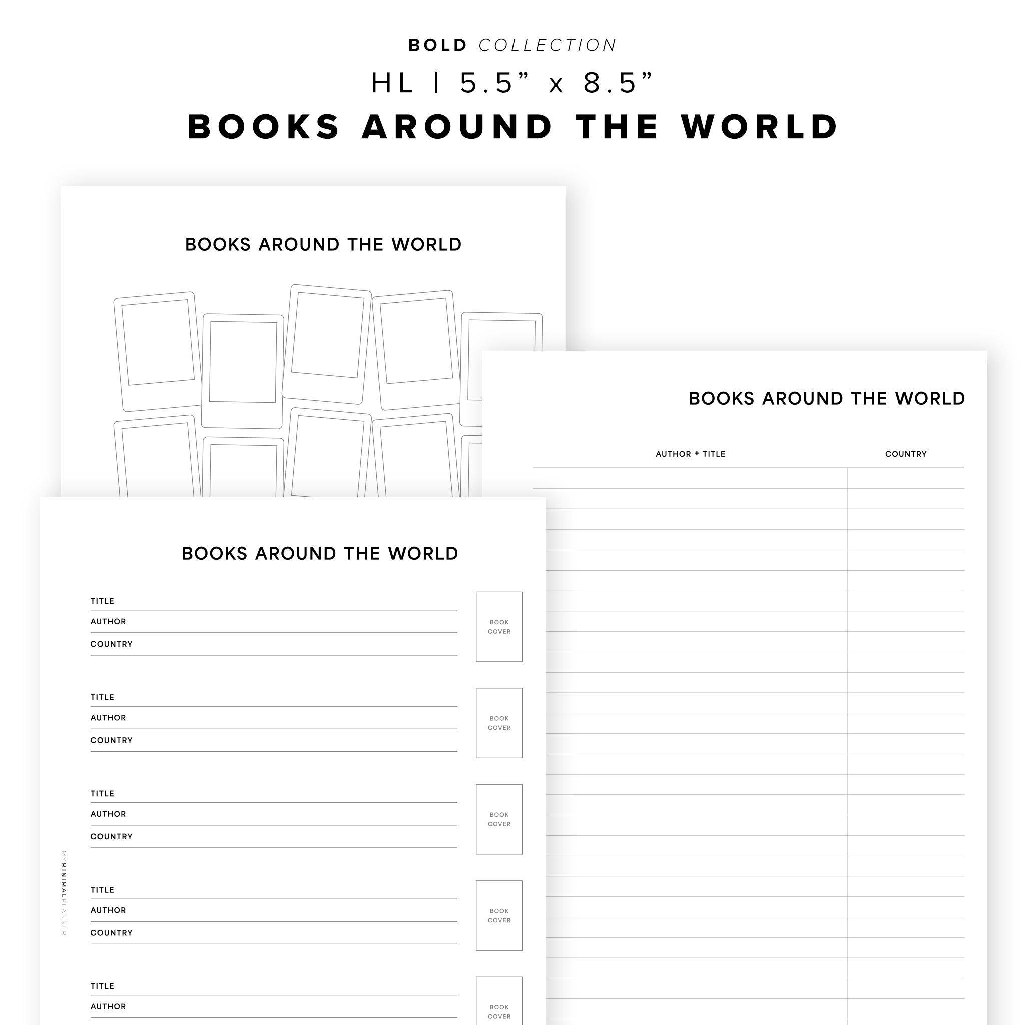 PR298 - Books Around the World Bundle - Printable Insert