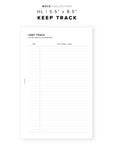 PR247 - Keep Track - Printable Insert