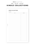 PR316 - Kindle Collections - Printable Insert