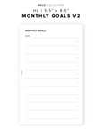 PR324 - Monthly Goals V2 - Printable Insert