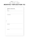 PR325 - Monthly Reflection V2 - Printable Insert