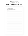 PR277 - Plot Predictions - Printable Insert