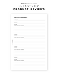 PR236 - Product Reviews - Printable Insert