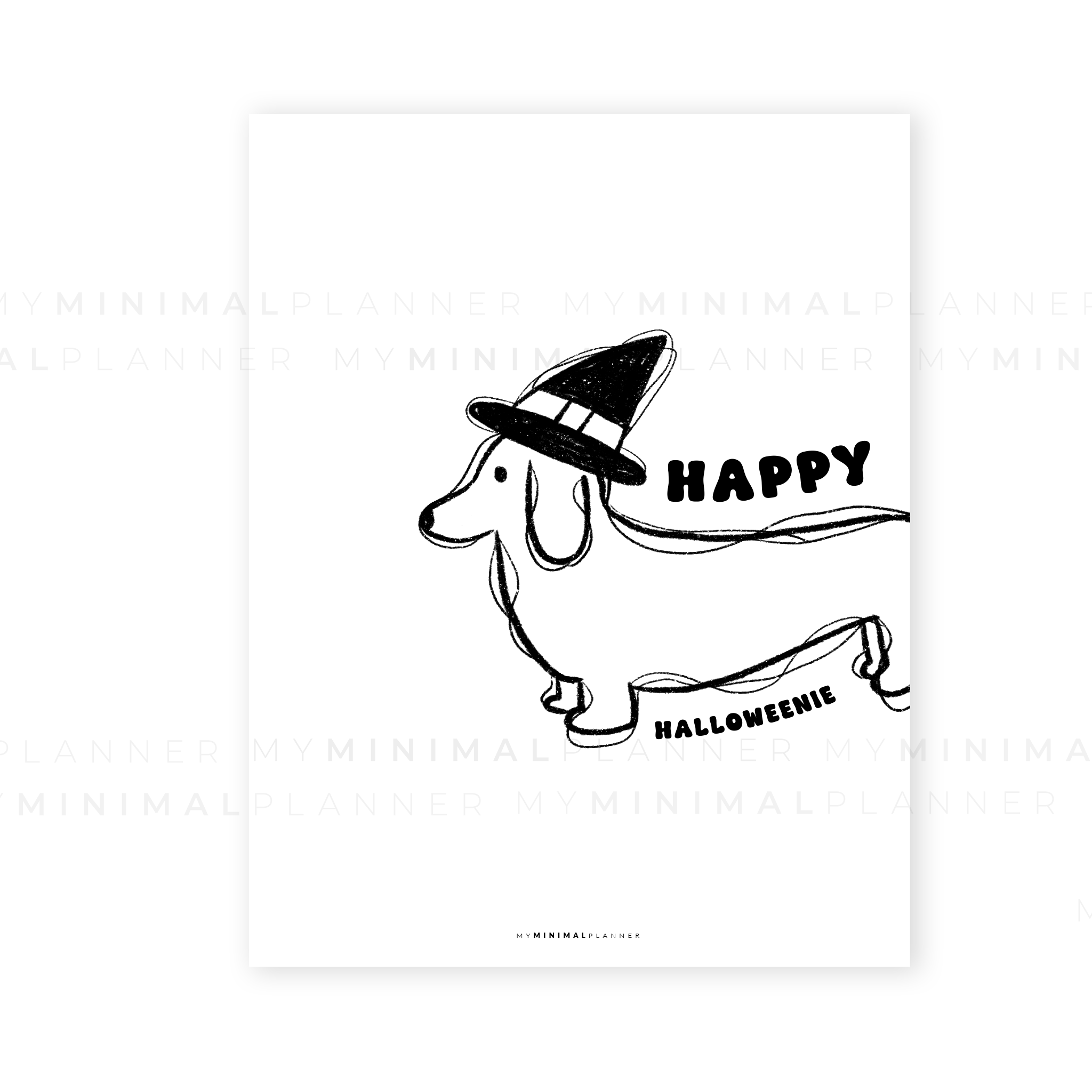 PRD183 - Happy Halloweenie - Printable Dashboard