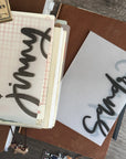 Custom Calligraphy: Plain and Simple - Printable Dashboard