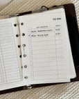 PR351 - To Pay List - Printable Insert