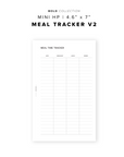 PR352 - Meal Time Tracker V2 - Printable Insert