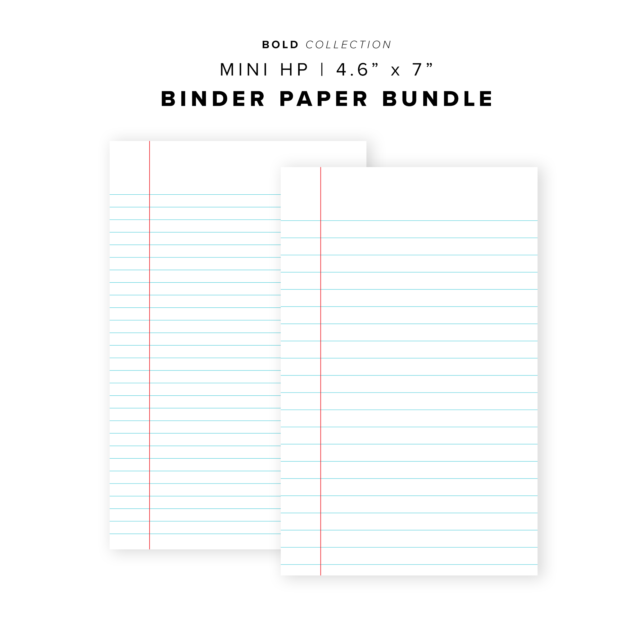 PR304 - Binder Paper Bundle - Printable Insert