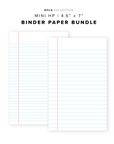 PR304 - Binder Paper Bundle - Printable Insert