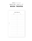 PR291 - Book Tropes - Printable Insert