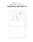 PR303 - Bookish Review V1 - Printable Insert