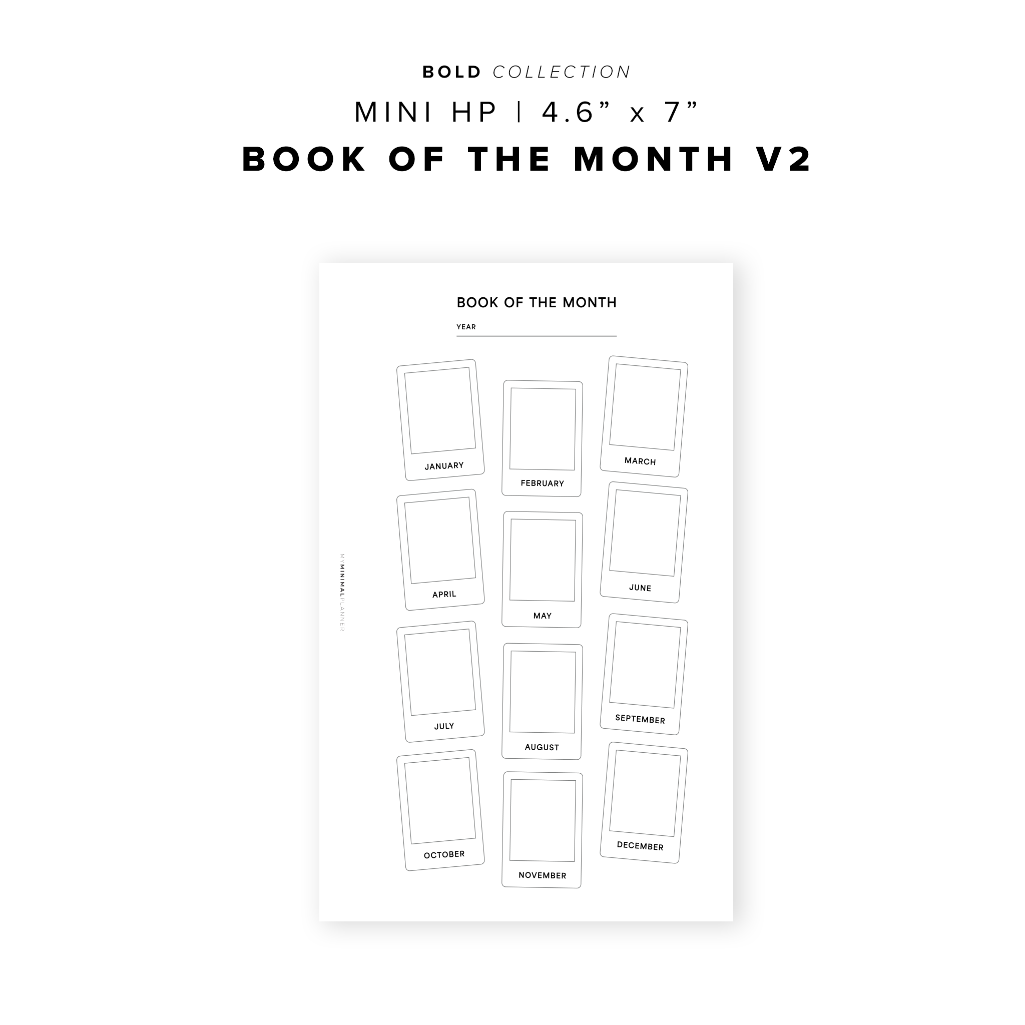 PR301 - Book of the Month V2 - Printable Insert