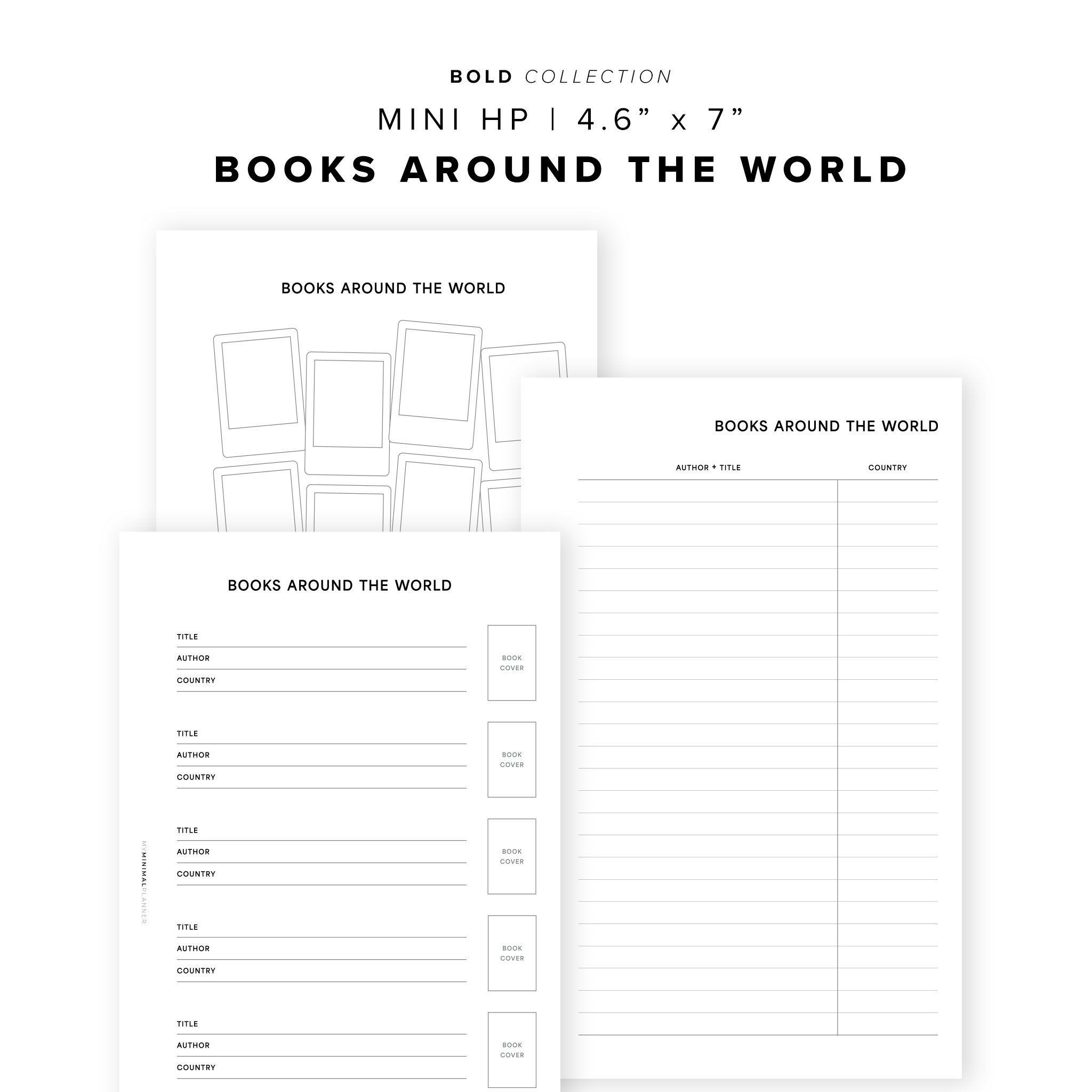 PR298 - Books Around the World Bundle - Printable Insert