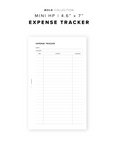 PR226 - Expense Tracker V3 - Printable Insert