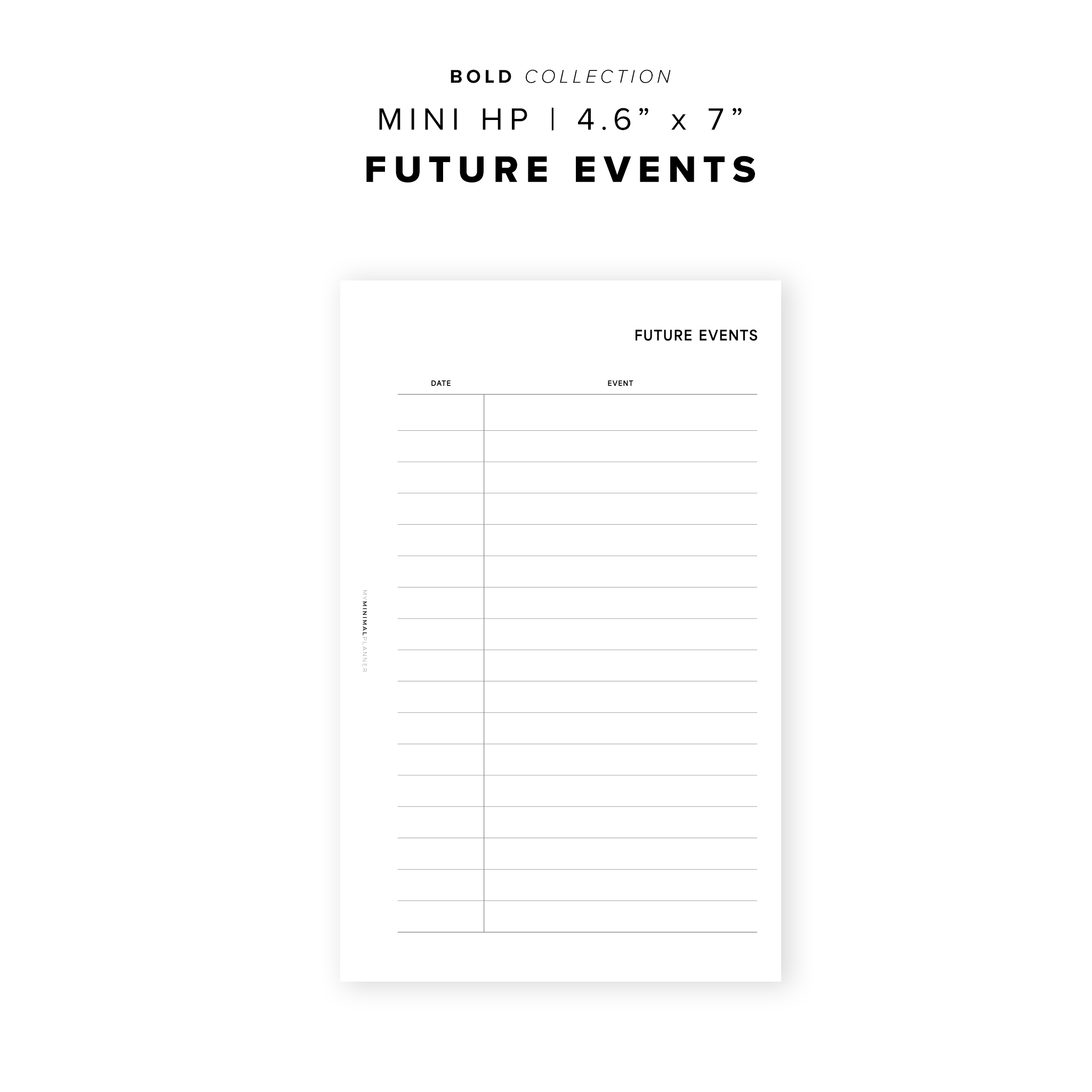 PR296 - Future Events - Printable Insert