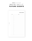 PR296 - Future Events - Printable Insert