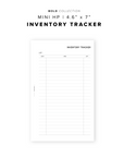 PR213 - Inventory Tracker - Printable Insert