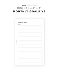 PR324 - Monthly Goals V2 - Printable Insert