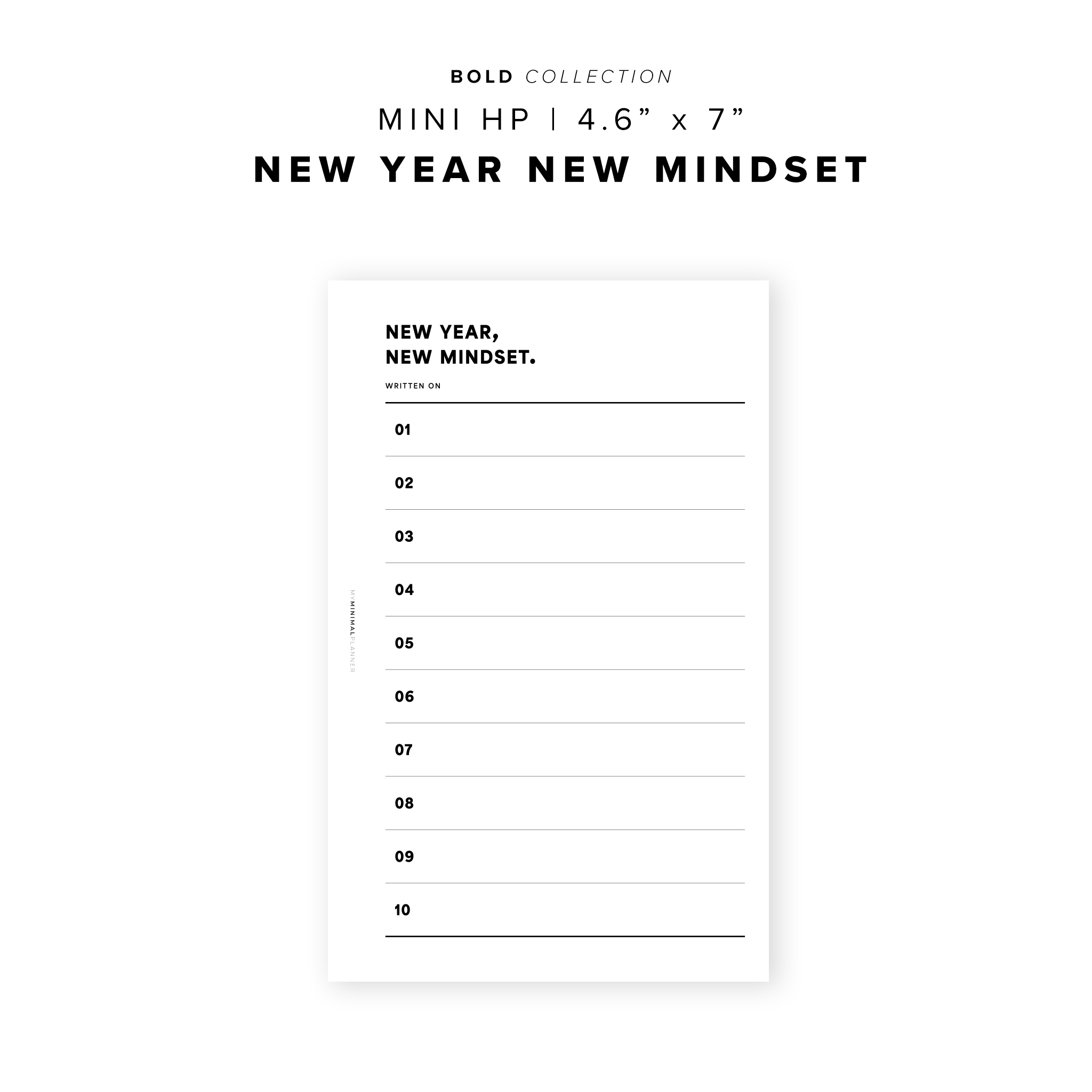 PR241 - New Year. New Mindset - Printable Insert