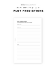 PR277 - Plot Predictions - Printable Insert