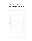 PR293 - Reading Goals - Printable Insert