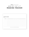 PR215 - Reading Tracker - Printable Insert