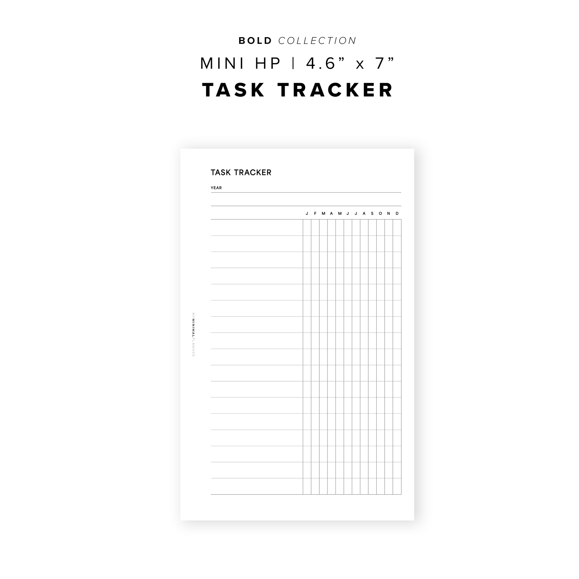 PR287 - Task Tracker - Printable Insert