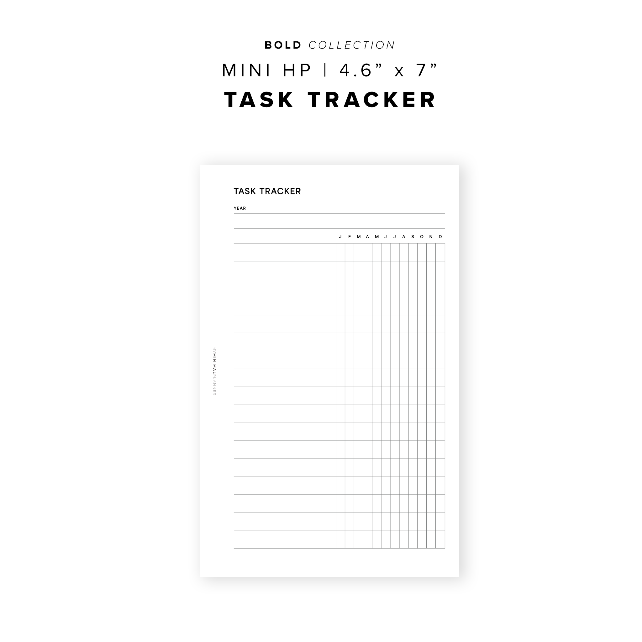 PR287 - Task Tracker - Printable Insert