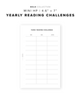 PR310 - Yearly Reading Challenges - Printable Insert