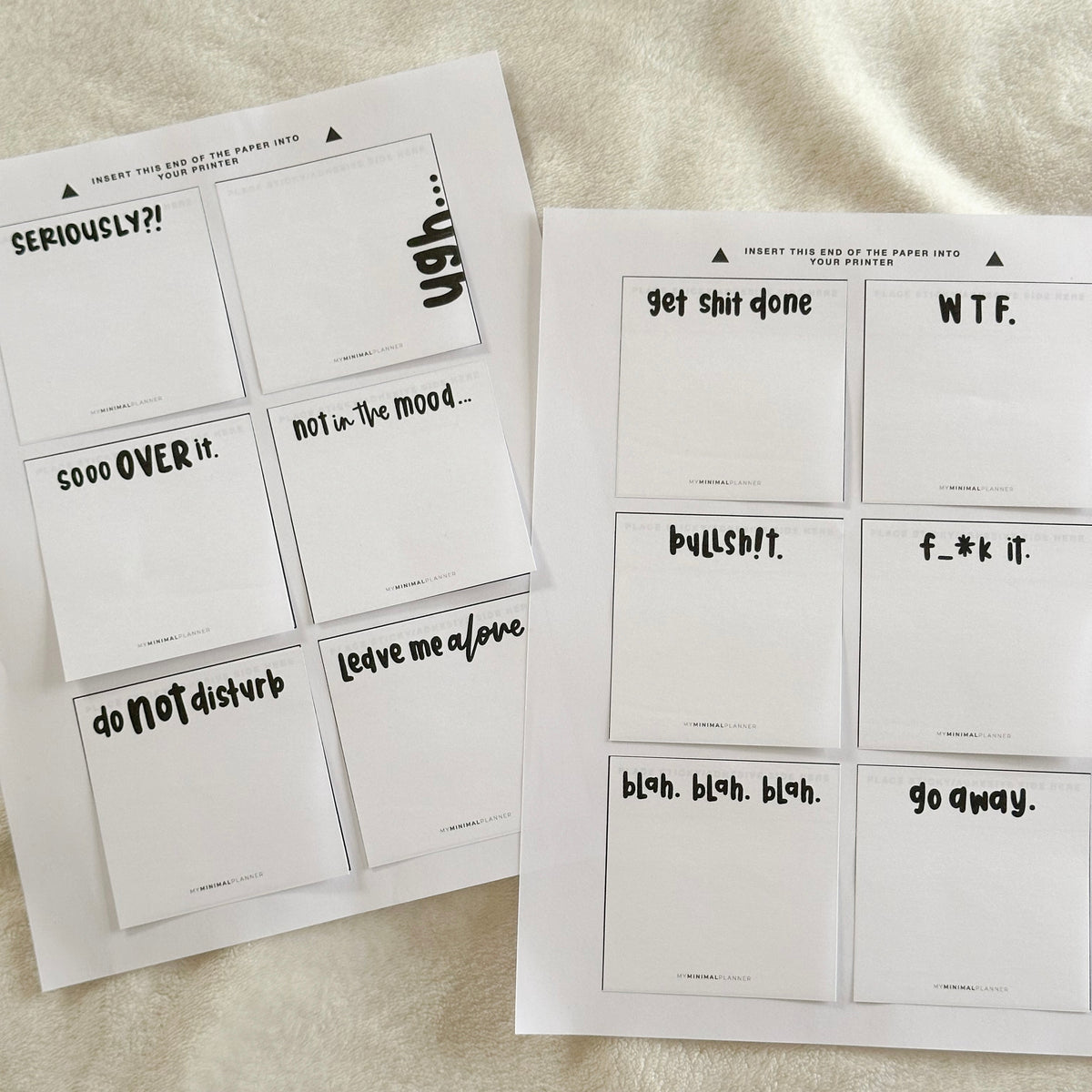 PSN06 - Moody Notes - Printable Sticky Notes – My Minimal Planner
