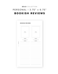 PR365 - Bookish Review V4 - Printable Insert