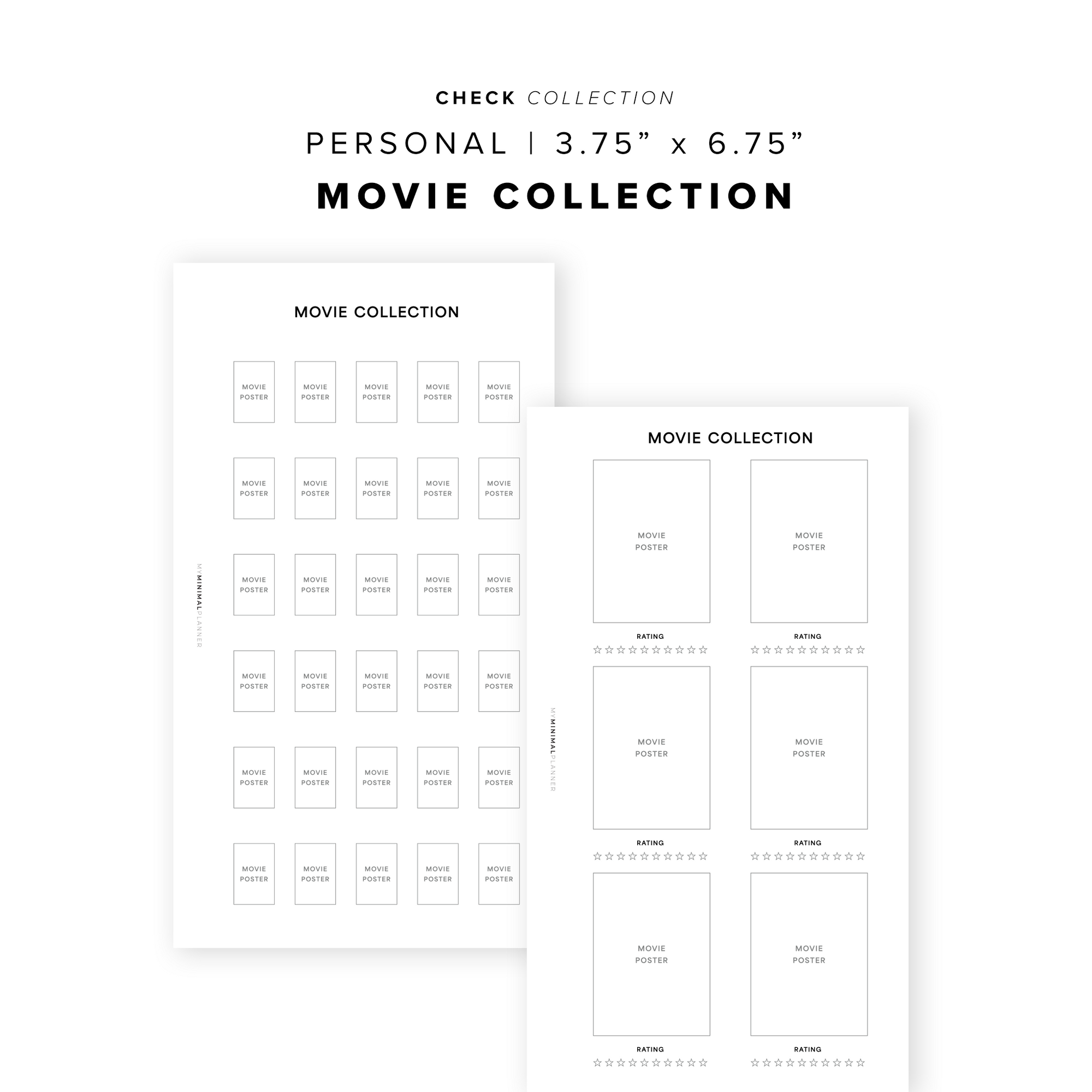 PR360 - Movie Collection - Printable Insert