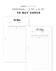 PR350 - To Buy Check - Printable Insert
