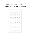 PR364 - Yearly Reading Tracker - Printable Insert