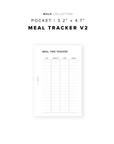 PR352 - Meal Time Tracker V2 - Printable Insert