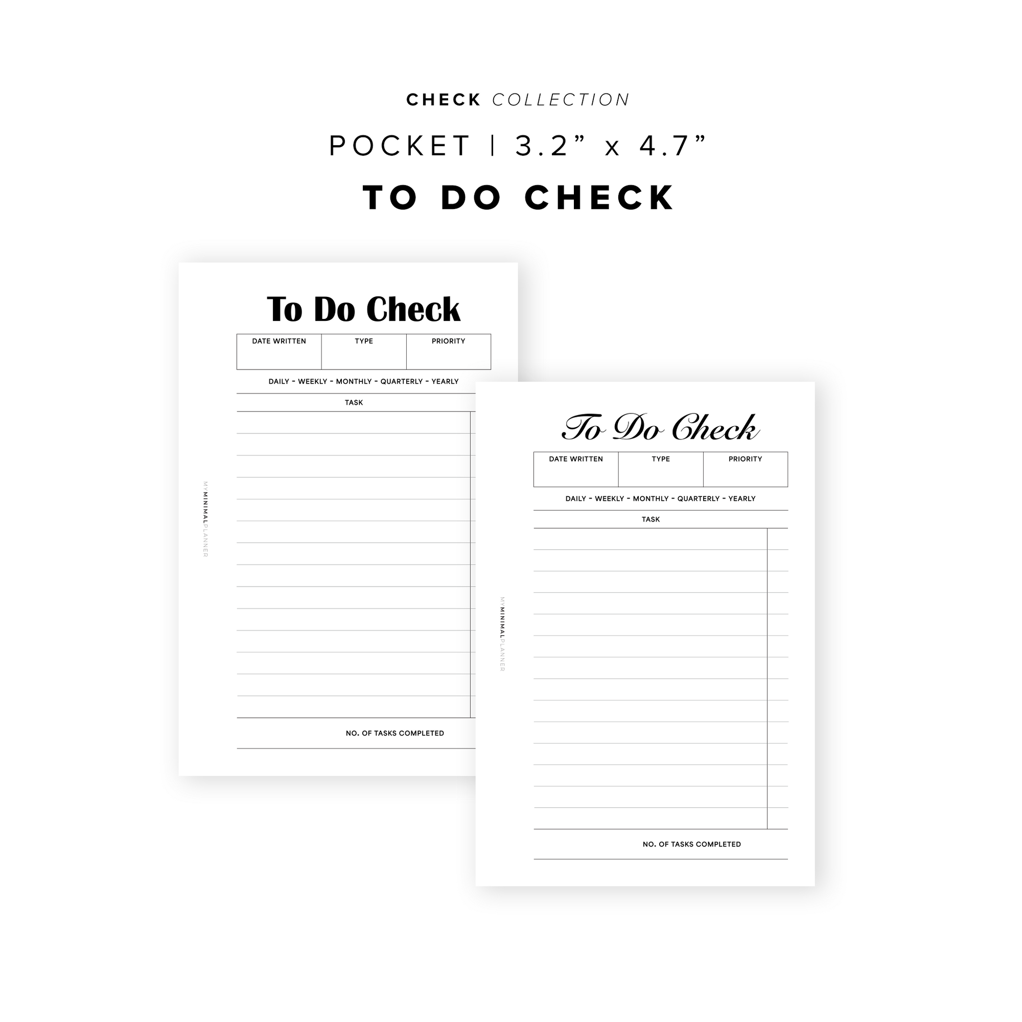 PR357 - To Do Check - Printable Insert