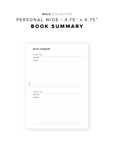 PR302 - Book Summary - Printable Insert